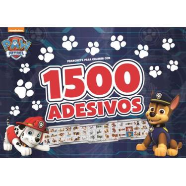 Imagem de Livro - Patrulha Canina - Prancheta para colorir com 1500 adesivos