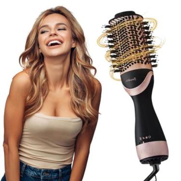 Imagem de Escova Elétrica Mágica 4 em 1 Ionica Alisadora Secadora Modela e Reduz