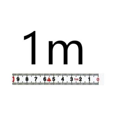 Imagem de Fita Métrica Autoadesiva Para Trilho De Esquadria, Régua De Aço Métric