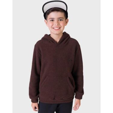 Imagem de Blusão Tweed Marrom Elegante Moda Inverno Frio Novo Dia a Dia Quentinho - Menino 4 a 10 anos-Masculino