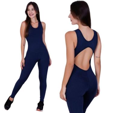 Imagem de Macacao de Academia Fitness Liso Solange-Feminino