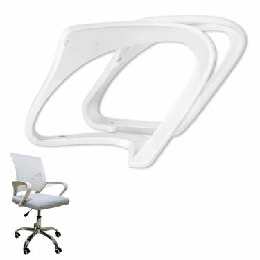 Imagem de Braços de Cadeira de Escritorio Par de Apoio Ergometrico Confortavel Resistente Home Office Trabalho Estudo