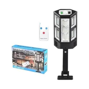 Imagem de Lâmpada De Parede Solar LED Para Exterior Com 3 Modos E Sensor De Movi