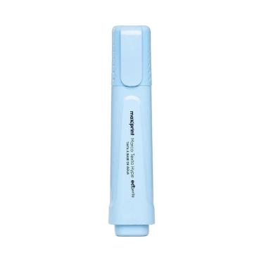 Imagem de Caneta marca-texto Maxprint Ecowrite Hype com Ponta Chanfrada 5,0MM e Corpo Anatômico 1 Unidade Azul Claro