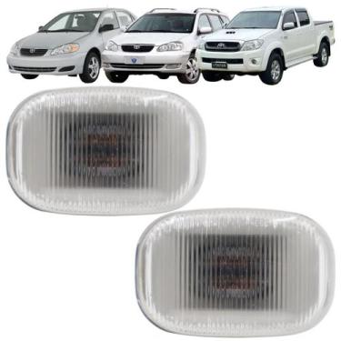 Imagem de Kit 2 Lanterna Lateral Pisca Paralama Corolla Fielder Hilux SW4 Com So