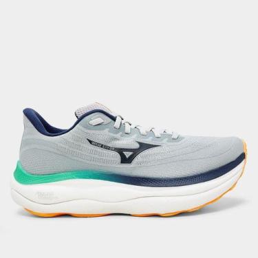Imagem de Tênis Mizuno Wave Sky 9 Masculino, Cinza, Verde, 39