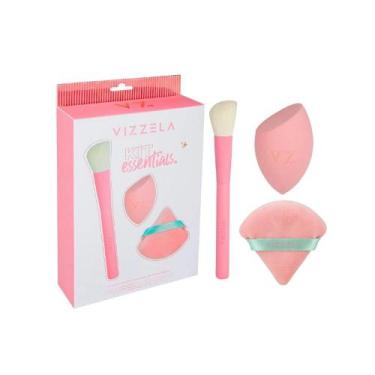 Imagem de Kit Vizzela Essentials - Kit com Pincel e Esponjas de Maquiagem, NULO