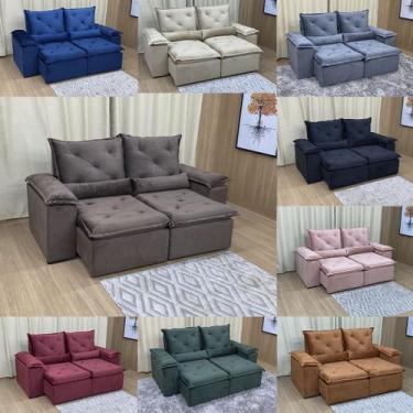 Imagem de Sofa Reclinavel Retratil Fofinho P/ Assistir Series 2,30m - Alpoim, Ma