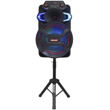 Imagem de Caixa Som Amplificada Portátil Bluetooth 550W Rms Fm Usb Led Tws Bater