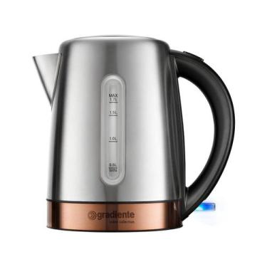 Imagem de Chaleira Eletrica 1.7L Gradiente 1100W Inox Luxx Golden 127V - CTMD, P