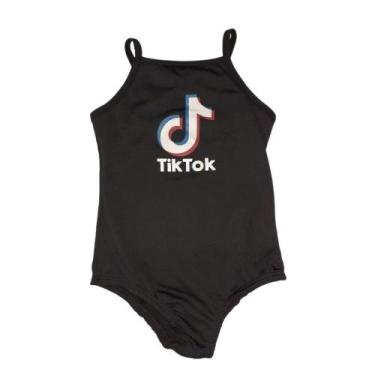 Imagem de Body Infantil Menina Blogueirinha Tiktok - Belos e Belas, Preto, 4 ano