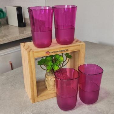 Imagem de Kit de 4 Copos Mágicos Roxos de 400 ml - Tupperware