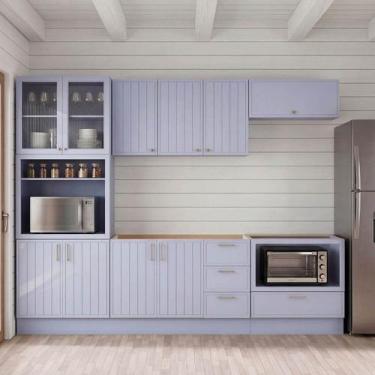 Imagem de Cozinha Modulada 6 Peças sem Tampo com Cristaleira Marselha CabeCasa M