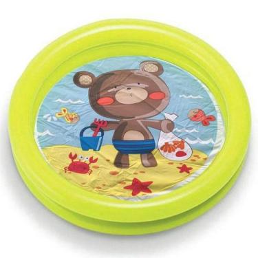 Imagem de Piscina Ursinho Inflável Verde Infantil 17L - Intex 59409