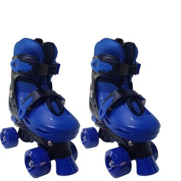 Imagem de Patins De 4 Rodas Azul Elite Tamanho:32/35