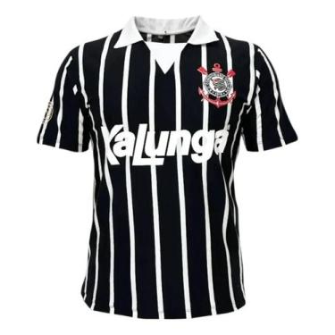 Imagem de Camisa Corinthians Retrô 1990 Kalunga Licenciada Original - Coimbra, P