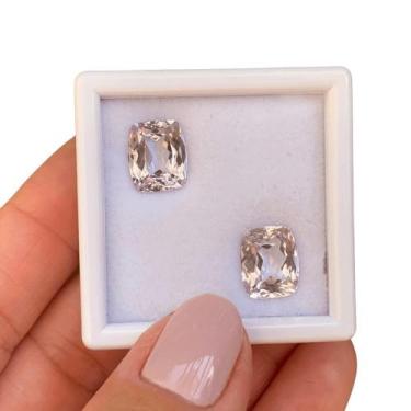 Imagem de Kunzita Rosa Cushion Par 9,86ct - ENE2ESE