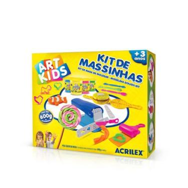 Imagem de Kit de Massinhas 600g Com Acessórios e Moldes - Acrilex