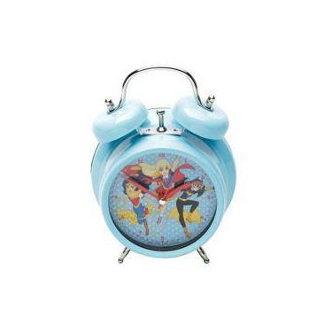 Imagem de Relogio despertador metal wb hg super heroes azul 11.8x5.7x17cm - Urba