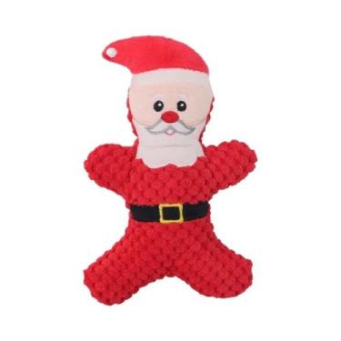 Imagem de Brinquedo De Pelúcia De Natal Para Cães Com Som - Papai Noel, Alce, Ho