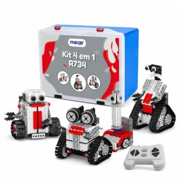 Imagem de Kit de Robótica Com Controle e Placa 4 em 1 - R734 - Maker Store