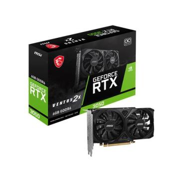 Imagem de Placa de Vídeo MSI GeForce RTX 3050 Ventus 2X OC 6GB GDDR6