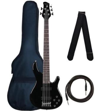Imagem de Contrabaixo Tagima Millenium 5C Preto + Bag Luxo + Correia