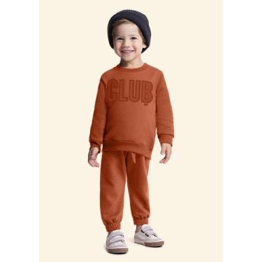 Imagem de Conjunto Moletom Infantil Masculino Glinny 31330, 4, Ferrugem