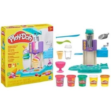 Imagem de Play Doh Massinha Playset Sorveteria Colorida  Hasbro