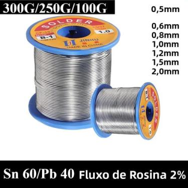 Imagem de Fio De Solda Com Núcleo De Resina Para Baixa Temperatura 300g 250g 100