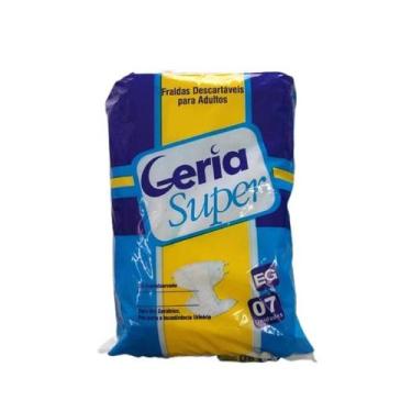 Imagem de Fralda Geriátrica GeriaSuper Mais Conforto EG com 7 unidades