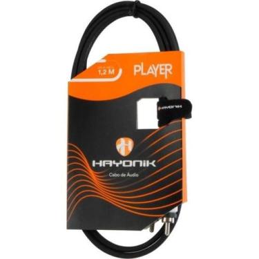 Imagem de Cabo de Áudio Player RCA x RCA 1,2m Preto Hayonik