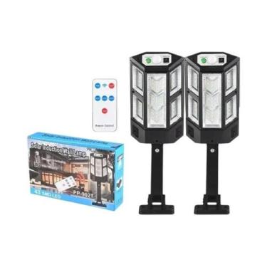 Imagem de Lâmpada De Parede Solar LED Externa Recarregável Com Sensor De Movimen