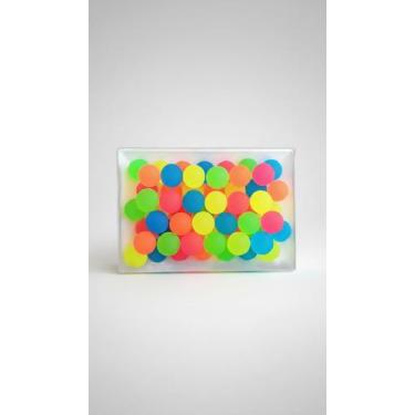 Imagem de Bolinha Pula Pula Neon 32mm Kit 50 Unidades - Congratulations Store