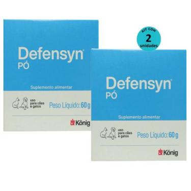 Imagem de Kit 2 Defensyn Pó Konig 60g para Cães e Gatos