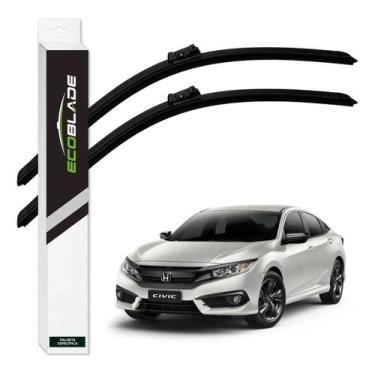 Imagem de Par Palhetas Limpador Parabrisa Ecoblade Civic 2017 A 2022