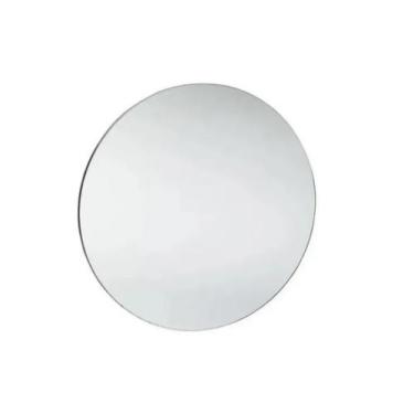 Imagem de Espelho De Vidro Redondo Decorativo 50X50cm Para Banheiro Sala Cozinha