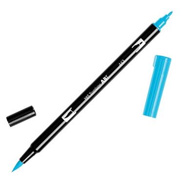 Imagem de Tombow Marcador de arte para caneta pincel duplo, 443 - turquesa, 1 pacote