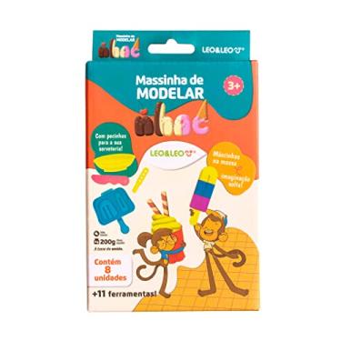 Imagem de Kit Massa de Modelar Nhac 8 Cores Mais 11 Pecas Leoeleo