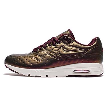 Imagem de NIKE W Air Max 1 Ultra Premium Jacquard Womens Sneaker Silver 861656 001 (7.5 B(M) US, Metallic Mahogany Night Maroon 900)