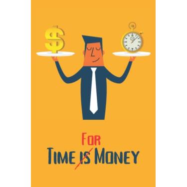 Imagem de Notizbuch Time is Money: 119 linierte Seiten - 6x9 Zoll DIN A5