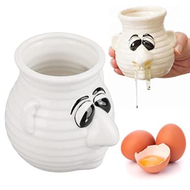 Imagem de Separador de Ovos de Desenhos Animados Mini Separador de Clara e Gema de Ovos Prático e Simples Separador de Ovos de Cerâmica Adequado para Cozinhar Pequenas Ferramentas