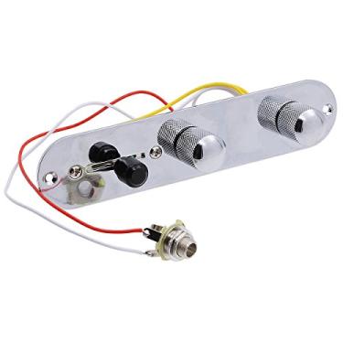 Imagem de ASCENDAS Placa de controle de guitarra carregada com interruptor de 3 vias para guitarra Telecaster (preto)