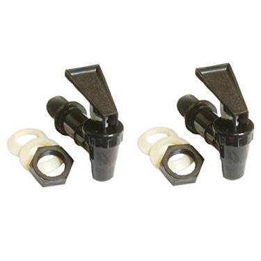 Imagem de AquaNation Torneira térmica de substituição livre de BPA jarra de garrafa de água reutilizável bico de torneira alavanca de bebida de água válvula dispensador de água torneira de água (2) pacote duplo - preto)