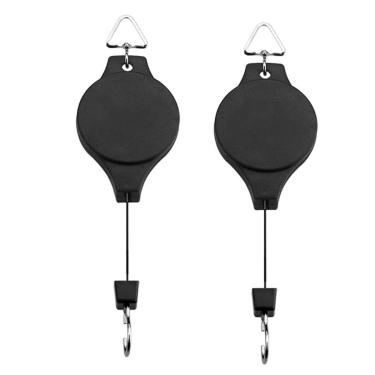 Imagem de Orgrimmar gancho para cesta de flor pendurada em polia retrátil, gancho para cesta de jardim, cestos e alimentadores de pássaros em diferentes alturas