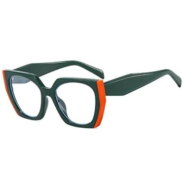 Imagem de Tendência Óculos de Sol Quadrado Preto Branco Feminino Luxo Vintage Grande Armação Óculos de Sol Feminino Sombras UV400 Óculos de Sol, 12, Tamanho Único