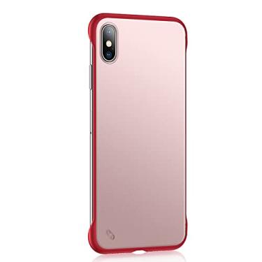 Imagem de Capa rígida transparente para iPhone 13 12 11 X XS XR XS Max 8 7 6 6S 14 Plus Capa traseira ultraprotetora, vermelha, para iPhone SE 2 2020