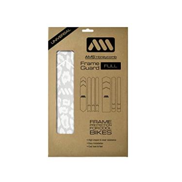 Imagem de All Mountain Style Protetor de quadro de bicicleta MTB | Favo de mel 380 mícrons PVC | Proteção transparente universal para Downhill e Enduro | Conjunto de 18 peças