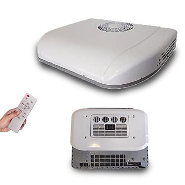 Imagem de 12V RV Ar Condicionado Caminhão Teto Unidade Elétrica AC Ajustada Reboque Motorhome Trator Camper Carro Refrigeração Rápida AC 1000BTU Compressor de Rolagem