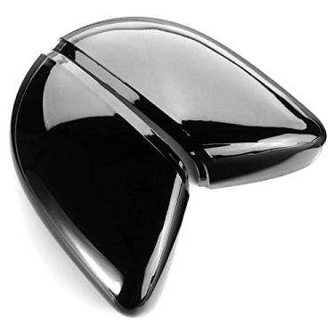 Imagem de KJWPYNF Capa de espelho de carro, para Golf 6 GTI MK6 2009-2014 Touran 2010-2014, 2 peças de tampas de espelho retrovisor de carro